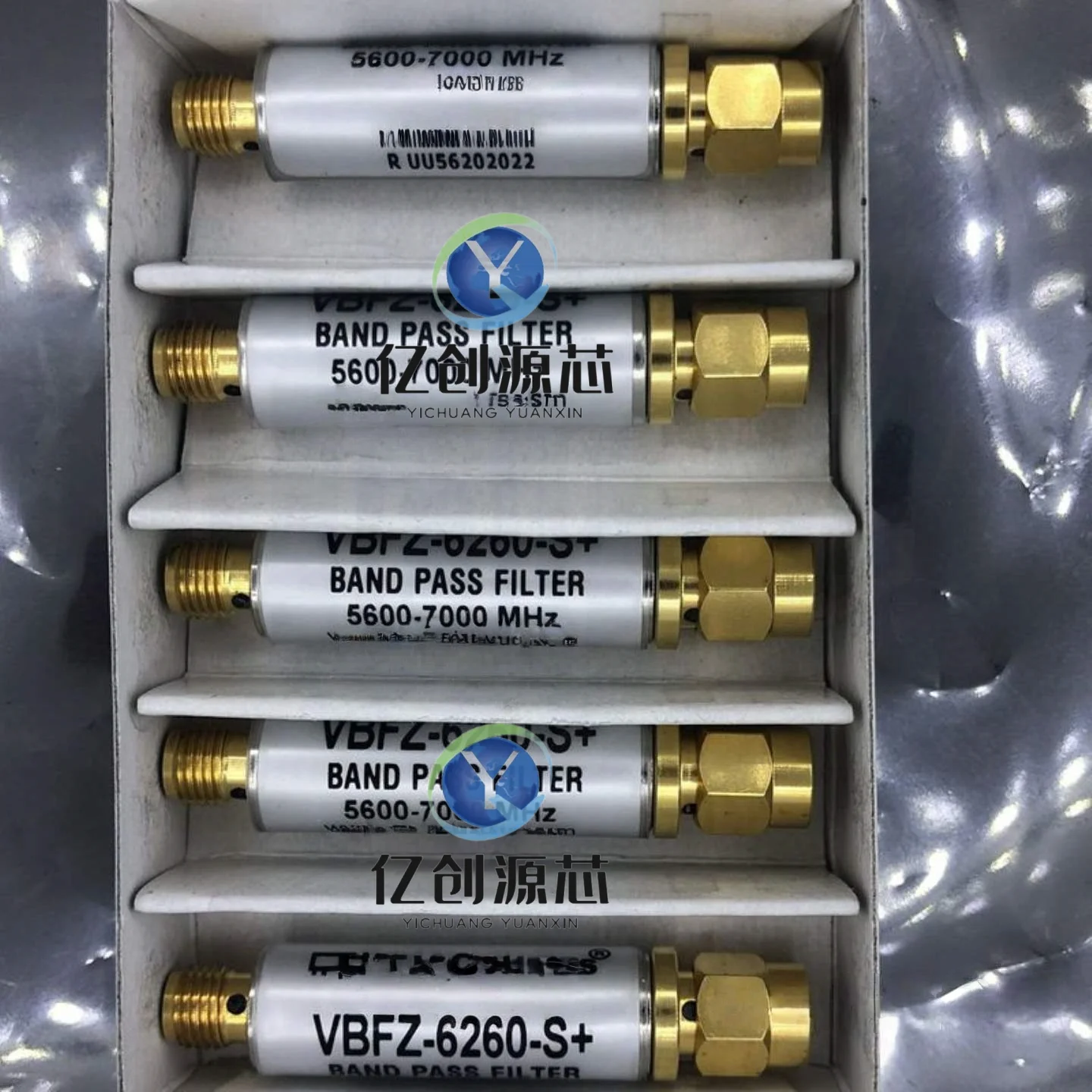 100% brand new original SMA coaxial bandpass filter VBFZ-6260-S+ 5600-7000MHz Mini