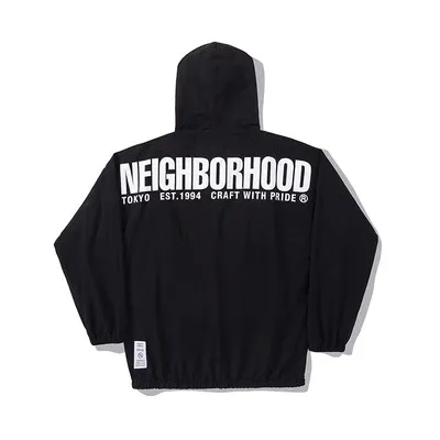 2024 NEIGHBORHOOD NBHD half zippered hooded assault suit outdoor functional windproof and waterproof windbreaker jacket WT44