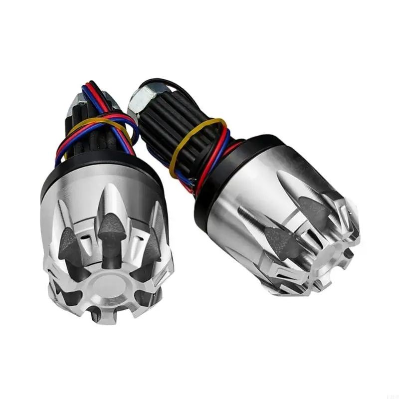 F1CF Universal Bike Handlebar End Cap with Lights Multiple Modes Shockproof