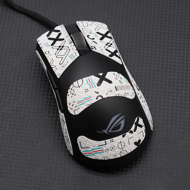 1 Set Stiker Pegangan Anti Selip Mouse untuk ASUS ROG Gladius II ‌   III ‌   2 3 Pita Anti Selip Anti Keringat untuk Tikus Tekstur Indah