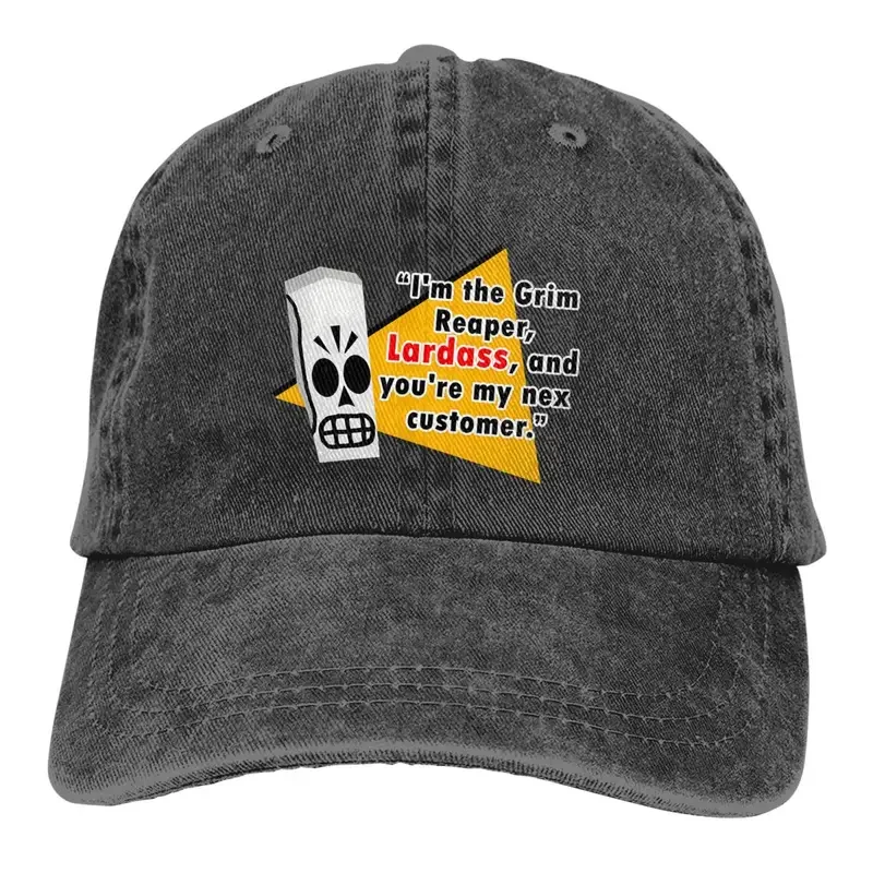 Pure Color Dad Hats Manny Calavera Women's Hat Sun Visor Baseball Caps Grim Fandango Adventure Game Peaked Cap