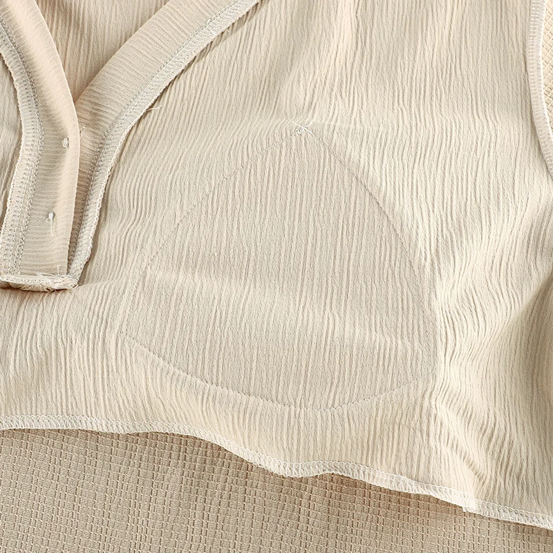 Pajamas Sets Women With Chest Pads Cotton Fashion Short Sleeve Sleepwear Suit 2 pieces/set V-Neck Summer Home Female Lounge Gift image 6