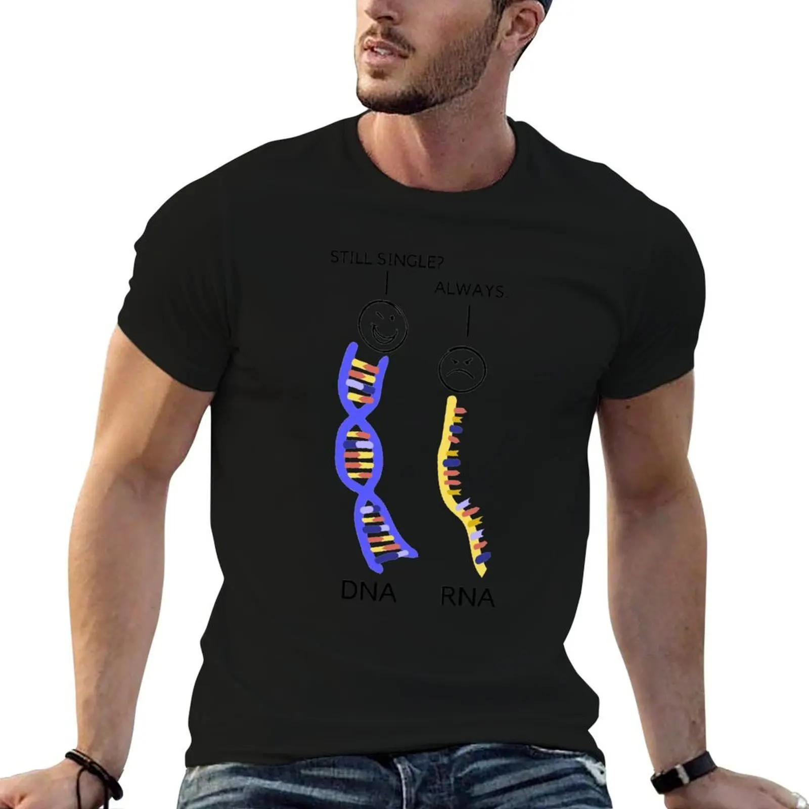 Genetics DNA And RNA Joke T-Shirt luxury designer Luxury man mens t shirts top quality