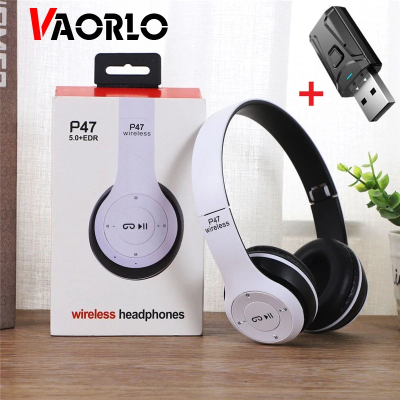 Fone de ouvido estéreo hifi dobrável para crianças, fone de ouvido sem fio, capacete com microfone, capacete para TV móvel e jogos, Bluetooth 5.0, presente para meninas