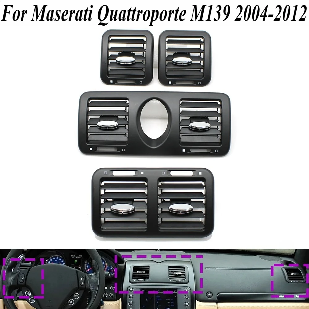 

Для Maserati Quattroporte 2004-2012 вентиляционная решетка переменного тока OEM стиль ABS пластик прямой монтаж панель кондиционера с монтажным оборудованием