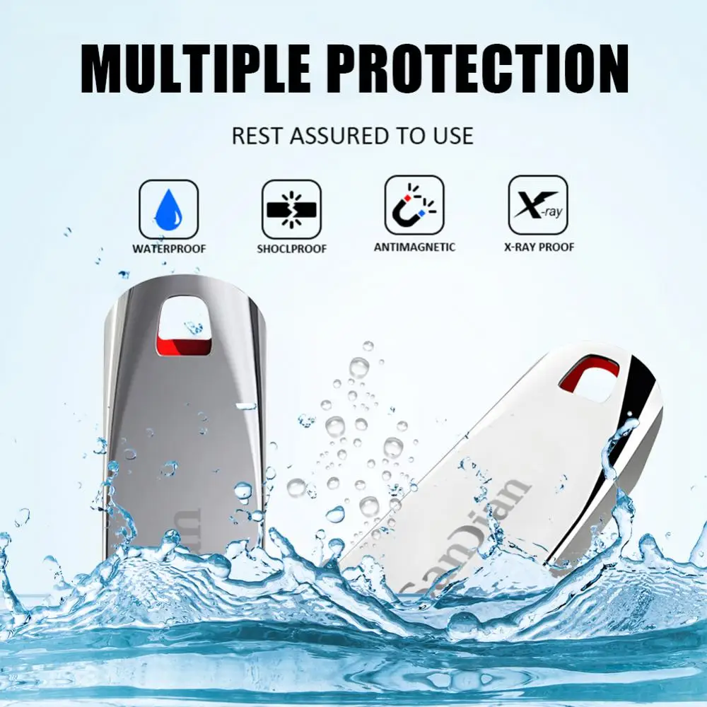 Metal 2TB USB Flash Drives USB 3.0 High Speed File Transfer Pen Drive 1TB 512GB Portable Waterproof U Disk 128GB For PC Laptop