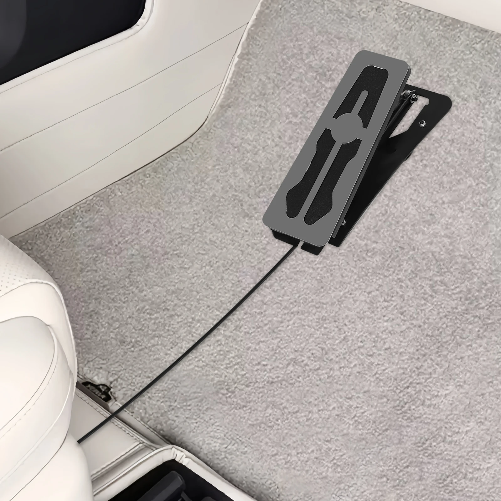 Secondary Brake Device, Pedals Extender, Brake Pedal, Floor Auxiliary Brake for Car RV, Humanized Design, Durable Galvanized Steel, Space Saving
