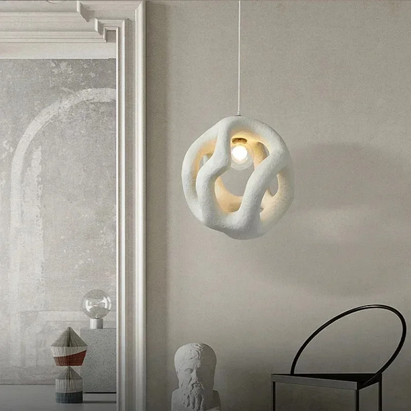

Japanese Wabi Sabi Pendant Lights Bedroom Living Room Indoor Hanging Lamps Restaurant Home Decoration LED Lighting Luminaires