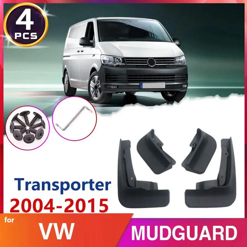 For Volkswagen VW Transporter T5 Caravelle Multivan 2004~2015 Car Fender Mud Flap Mudguards Splash Guards Accessories Stickers