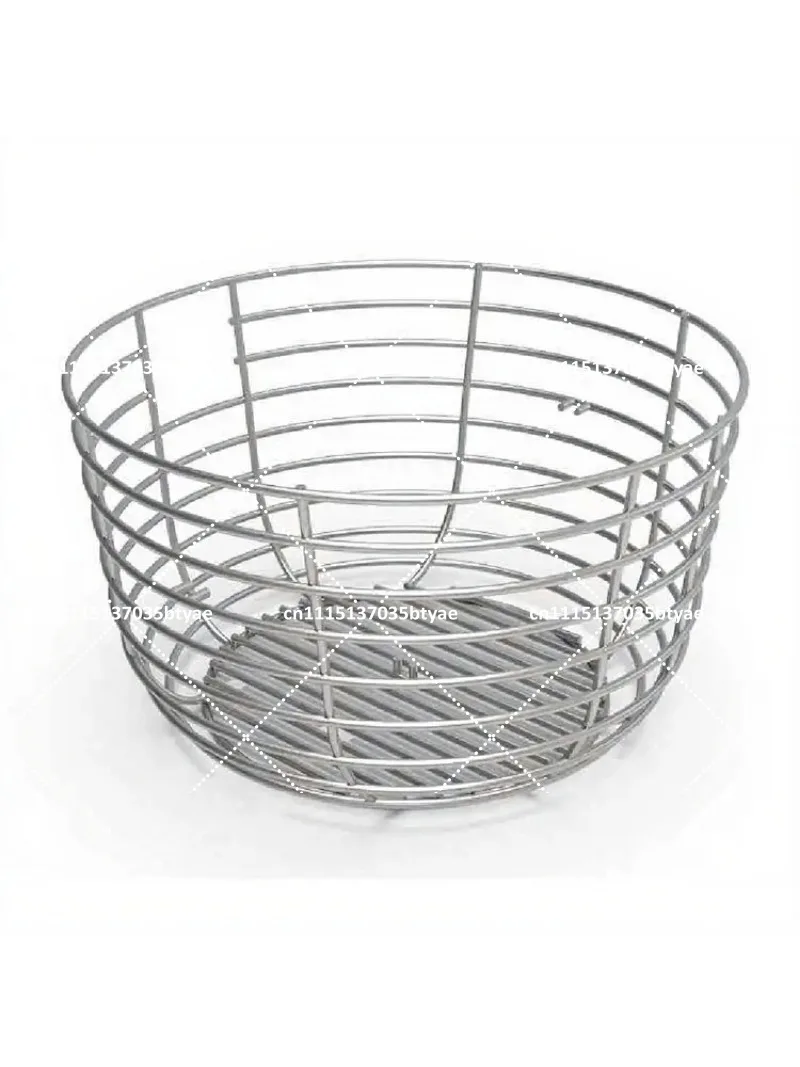 Charcoal Basket for Kamado Grill with Baffle, Ceramic Grill Charcoal Dispenser, Heavy Duty Steel BBQ Accessories