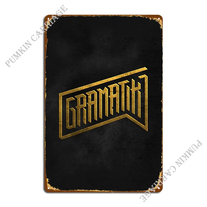 Gramatik Denis Jasarevic Metal Plaque Poster Club Wall Decor Cave Wall Mural Tin Sign Poster