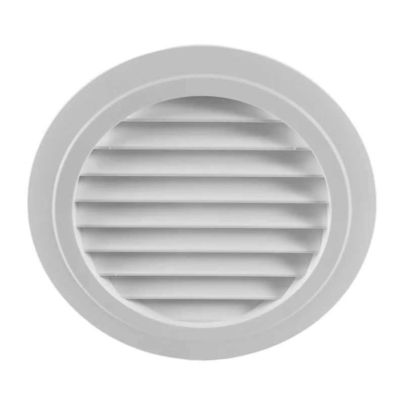 -A12R Presa d'aria rotonda da 8 pollici ABS Griglia di copertura Bianca Soffit Vent con rete per mosche incorporata per bagno Ufficio Cucina