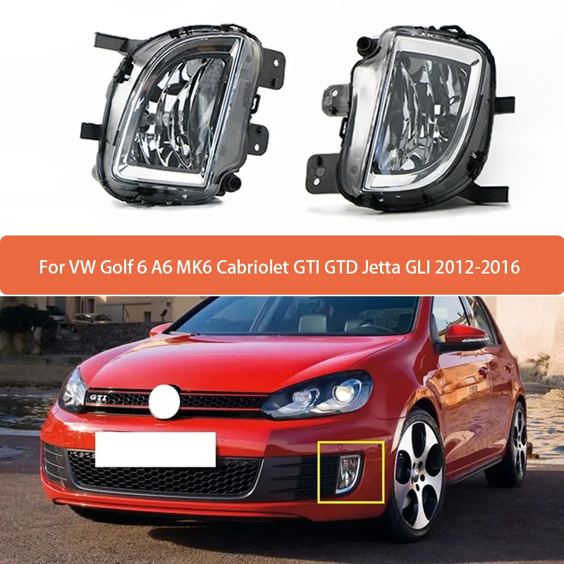 

Противотуманная фара с левым и правым Бампером для VW Golf 6 A6 MK6, кабриолета GTI GTD Jetta GLI 2012 2013 2014-2016 5K0941699E 5K0941700E