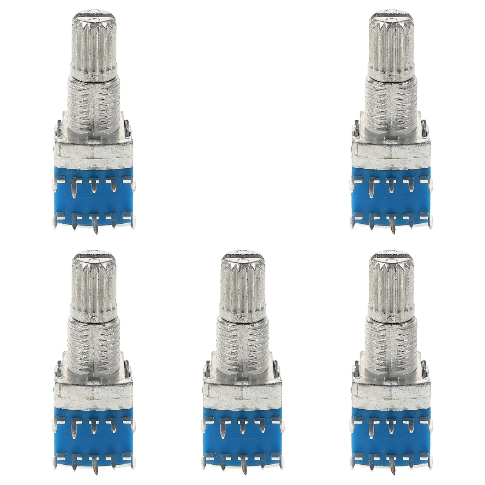 5Pcs Rotary Encoder Compact Digital Encoder Switch with Metal Shaft Ergonomic Handle for Industrial Office Home Use Easy