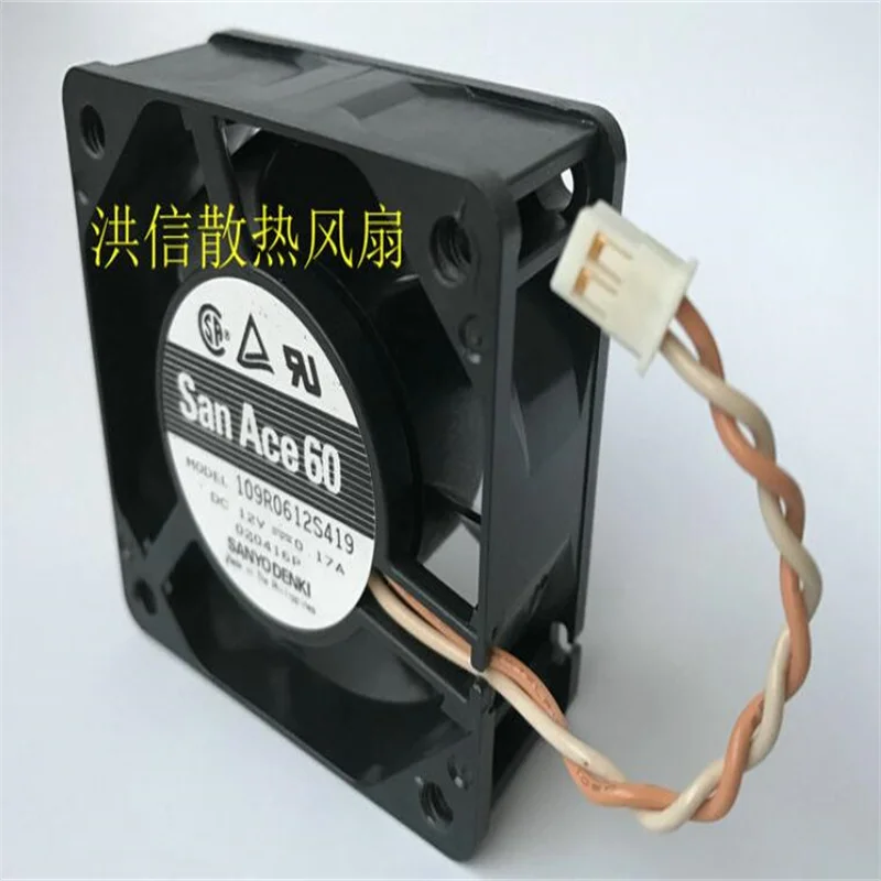 Original 6025 109R0612S419 DC12V 0.17A 2-wire cooling fan