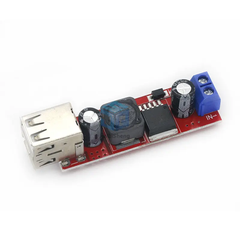 DC 6V-40V To 5V 3A Double USB Charge DC-DC Step-down Converter Module For Vehicle Charger LM2596 Dual USB