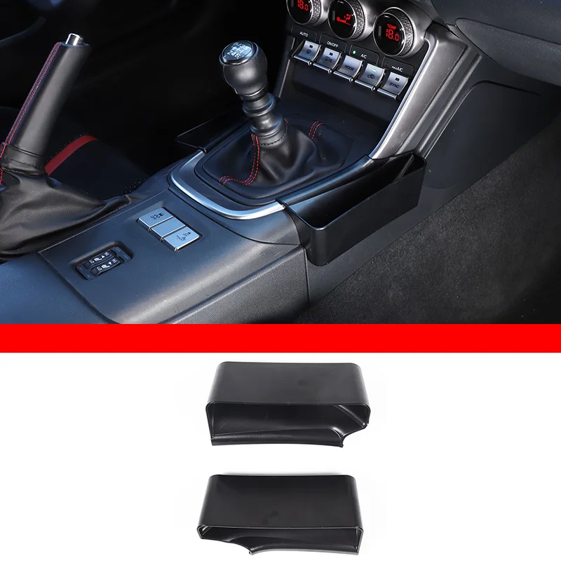 

For Toyota 86 for Subaru BRZ 2022-2023 ABS Black Car Central Control, Hanging Storage Box Stickers on Both Sides Car Accessories