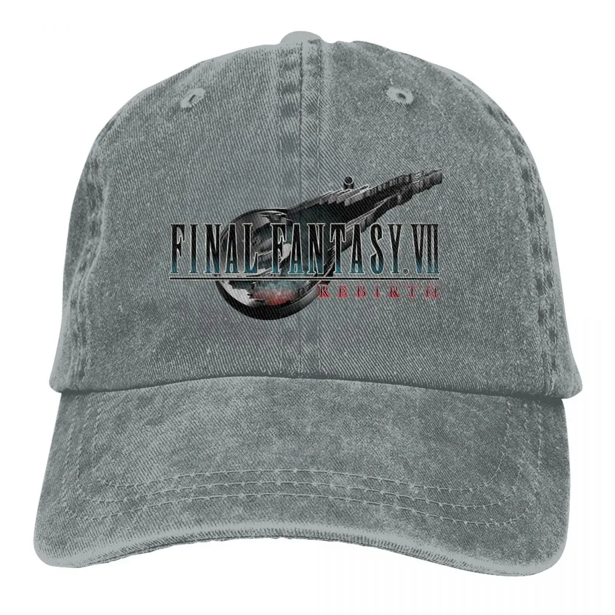 Final Fantasy 7 VII Rebirth GAME Outfits Unisex Baseball Caps Distressed Denim Washed Hats Cap Outdoor Workouts Snapback Cap