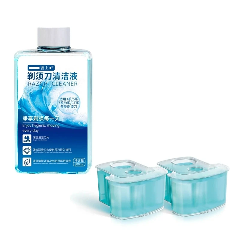 Replacement Refill Cleaning Cartridges Liquid For Philips Norelco SmartClean System, for Series 5000/7000/9000 Electric Shaver