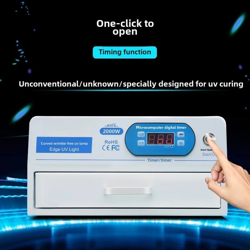 220V 110V Drawer LED UV Curing Light Lamp Box 2000W With Timer for Mobile Phone Curved Screen LCD OCA Glue Circuit Board