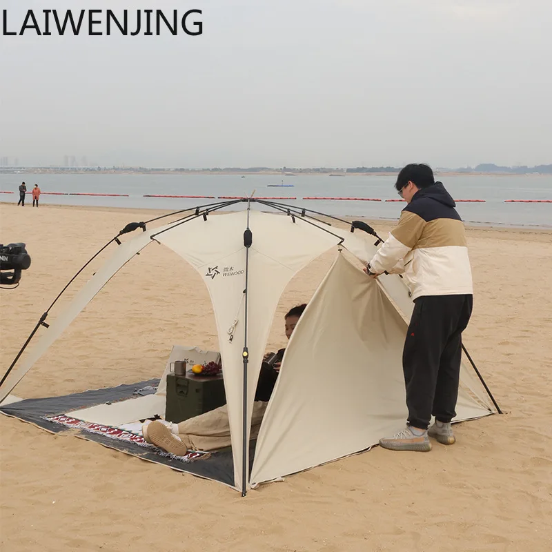 

HLZ canopy large beach can be spliced canopy awning rainproof living room tent