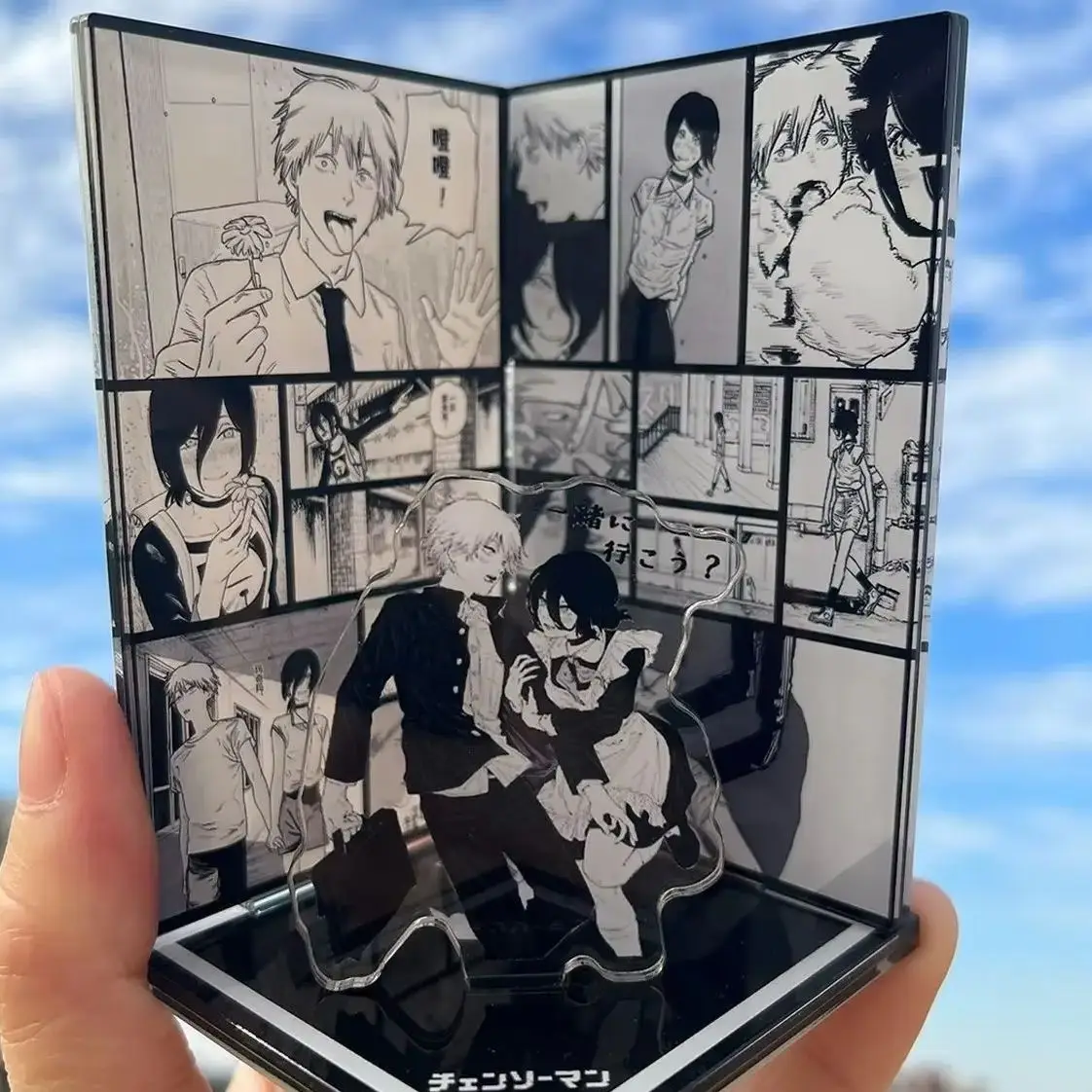 Denji Reze Cartoon Acrylic Standing Sign Ornament Cosplay Stand Plate Collector's Edition Desktop Gift