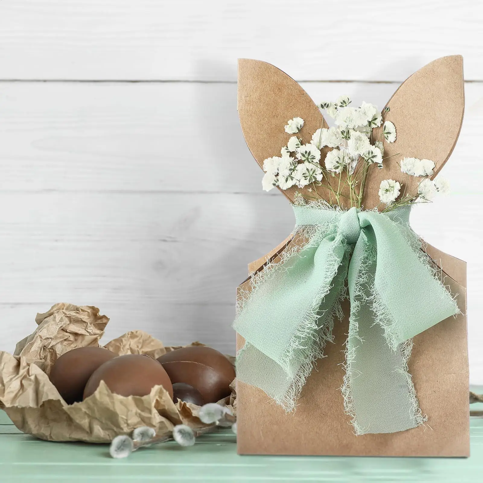 

Easter Candy Bags 24 Pieces Rustic Paper Bunny Ears Reusable Easter Bags Party Supplies For Kids Birthday Holiday Party Favors