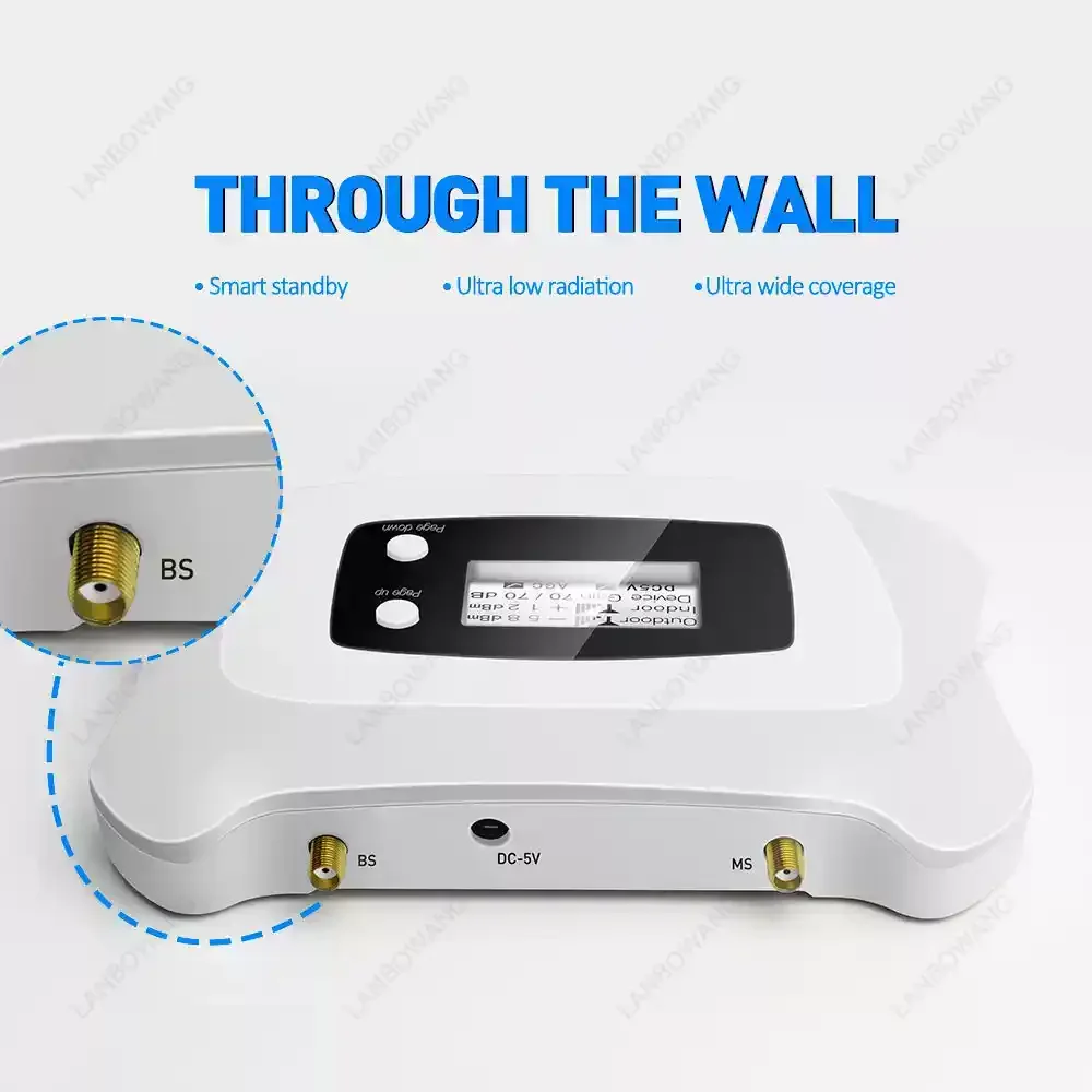 1700/2100Mhz AWS 4G Signal Repeater Amplifier Full Kit Cellular Network Booster With Antenna Accessories