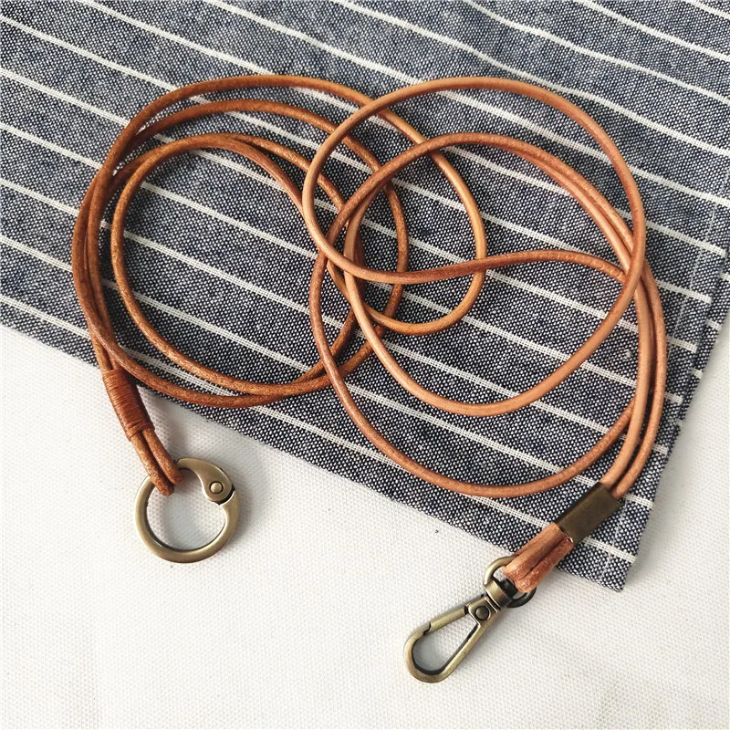 Genuine Leather Lanyard Neck Strap for Mobile Accessories