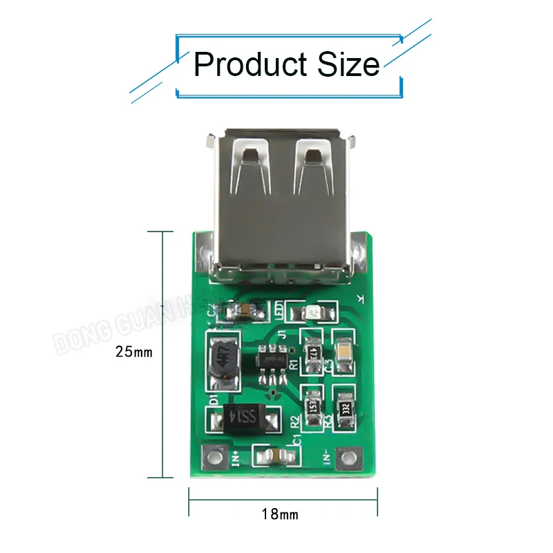 1 PCS DC-DC Boost Modul (0,9 V ~ 5V) boost 5V 600MA USB Boost Circuit Board Power Bank Boost Modul