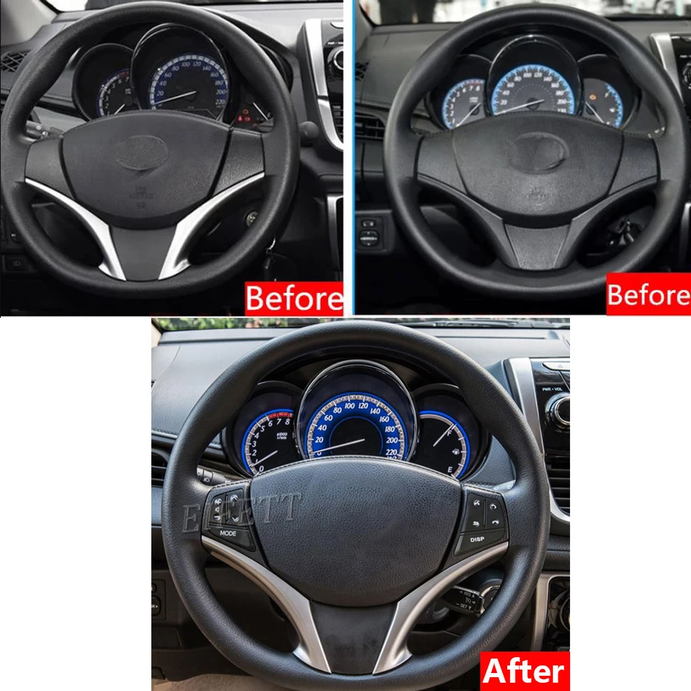 With Blue Backlight Top Quality Multifunction Steering Wheel Combination Control Switch For Toyota Yaris Vios 2013 2014 - 2016