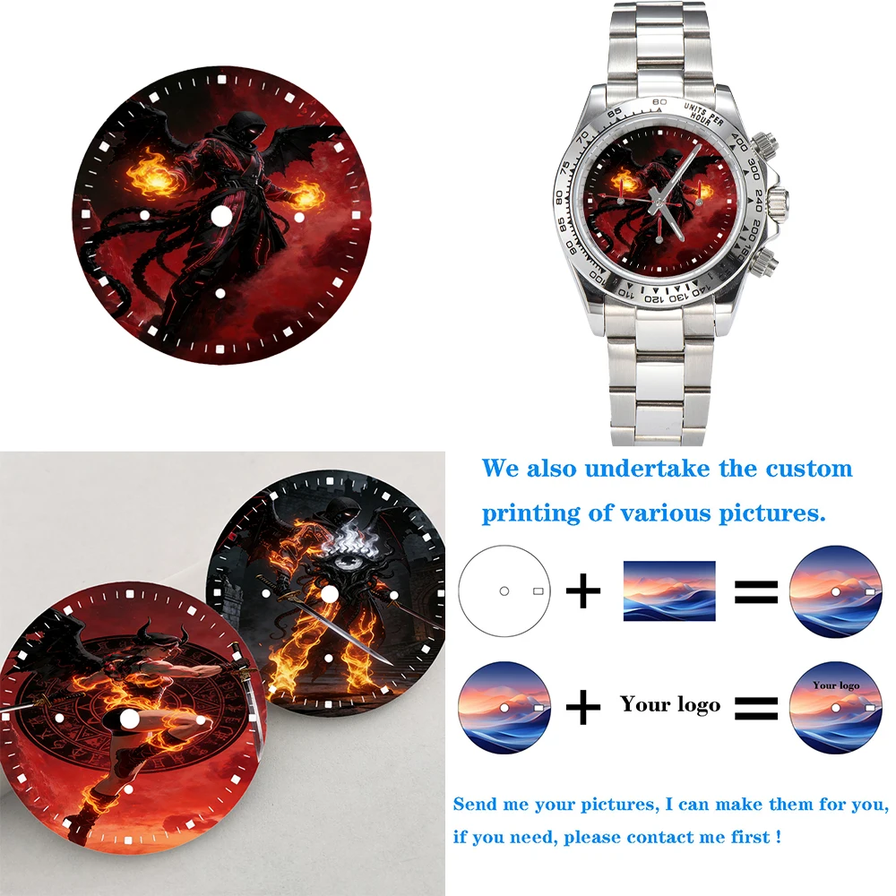 

VK63 movement dial 29.5mm vk63 dial modified multi-function timing new quartz creative dial watch accessories watch dial mod