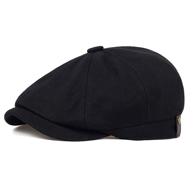 Retro Newsboy Caps für Herren, achteckige Hüte, britische Malerhüte, Herbst-Winter-Baskenmützen, Fischgrätmuster-Flatcaps, Hip-Hop-Baskenmützen, Gorras