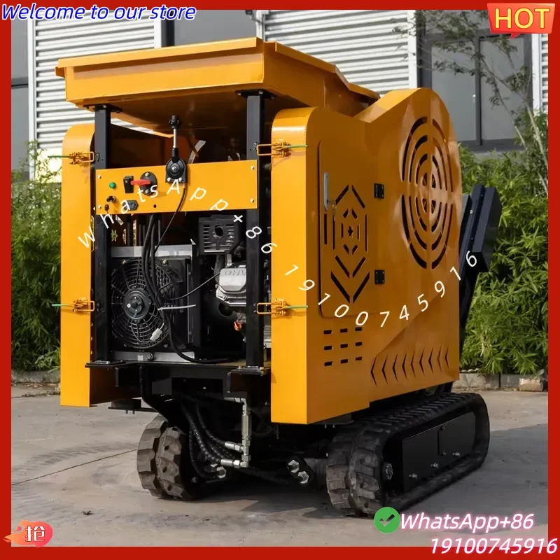 CE CE EPA/Euro 5 Petro Engine HTJC-430 Mini Mobile Jaw Crusher Rock Stone Crusher Rocker Breaker Stone Crushing