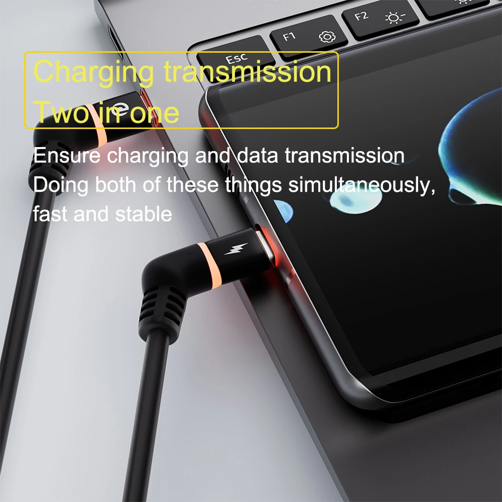 COMNEN  USB A to Type C Charging Cable Type C to Type c PD 60W QC 3.0 fast charging cable Iphone Android Huawei Samsung gamepad