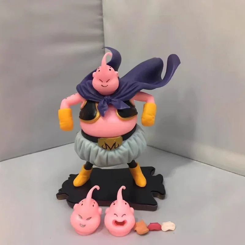 

Dragon Ball Z Fat Majin Buu Figure With Interchangeable Faces Pvc Model Anime Collectible Figurine Home Decor Statue Fan Gifts