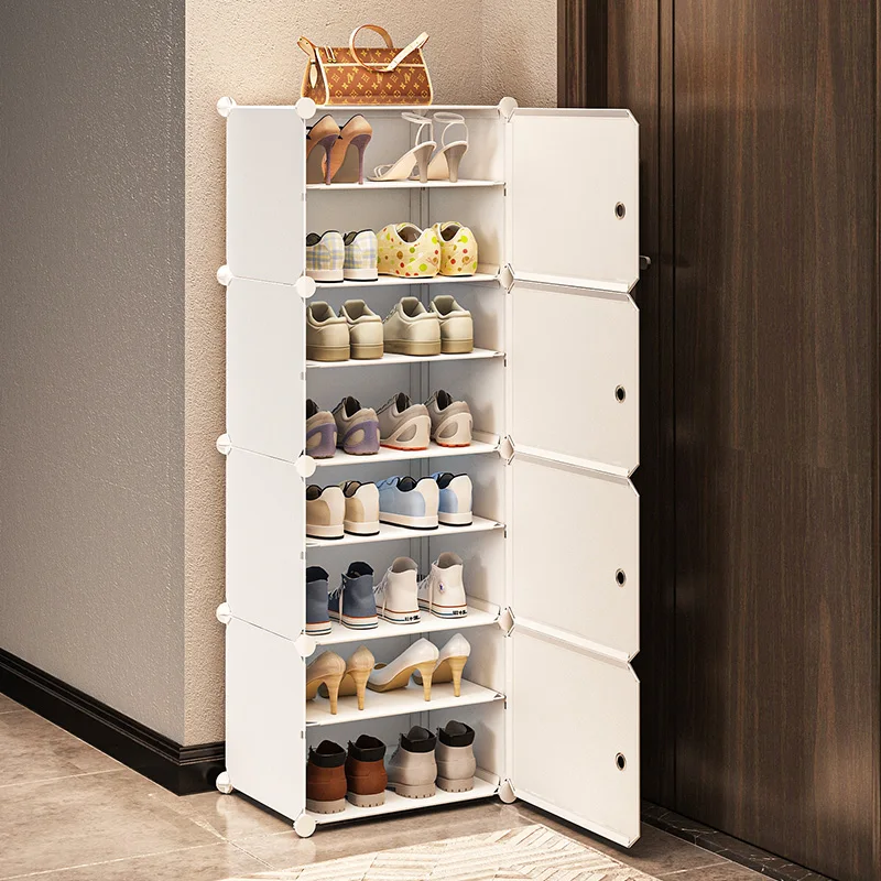 Space Entryway Shoe Racks Dust Proof Nordic Shelves Room Shoe Rack Ultra Thin Rotating Schoenen Opbergsysteem Home Furniture