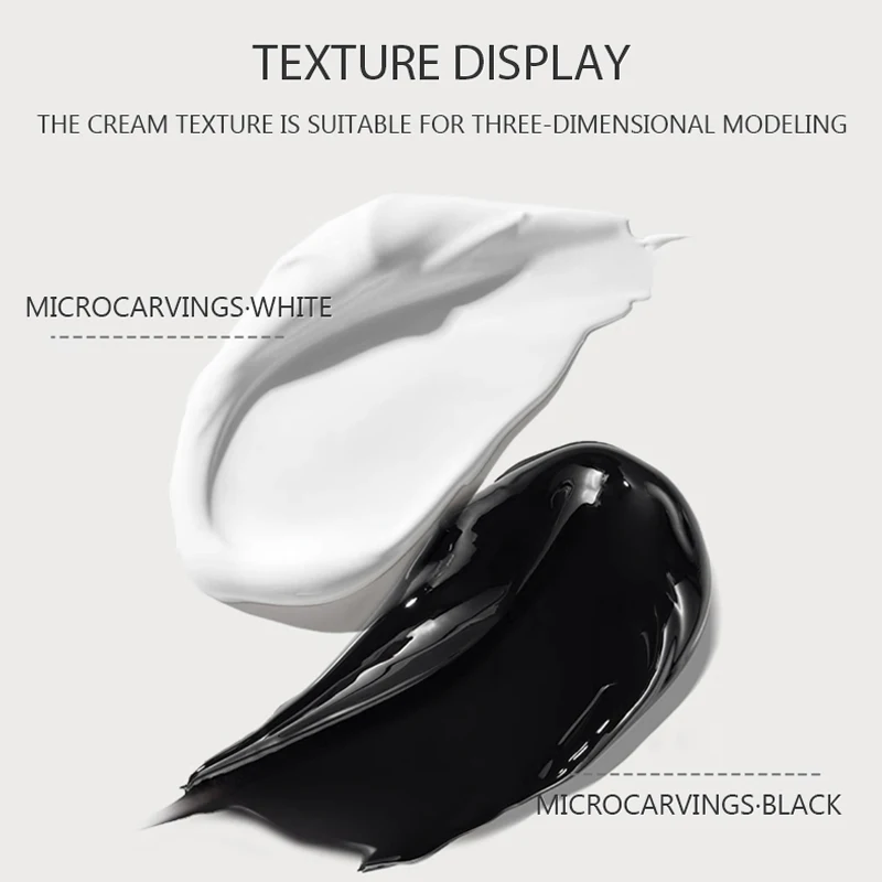 RS Nail 5ml Painting Carving Gel Nail Polish Black White 2 Colors Nail Accessories Nail Varnish Lacquer Nail Art Design Manicure