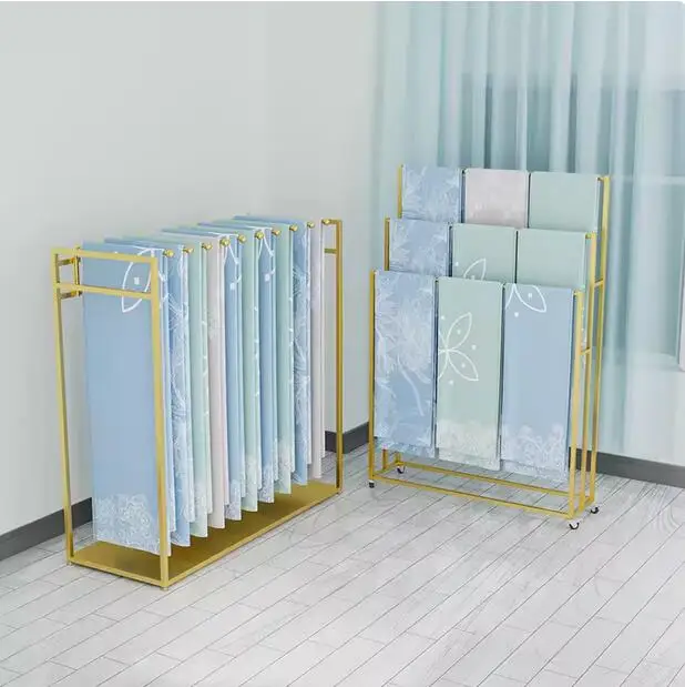 

Quilt display rack, blanket display rack, floor standing quilt core display rack, home textile store bedding shelf