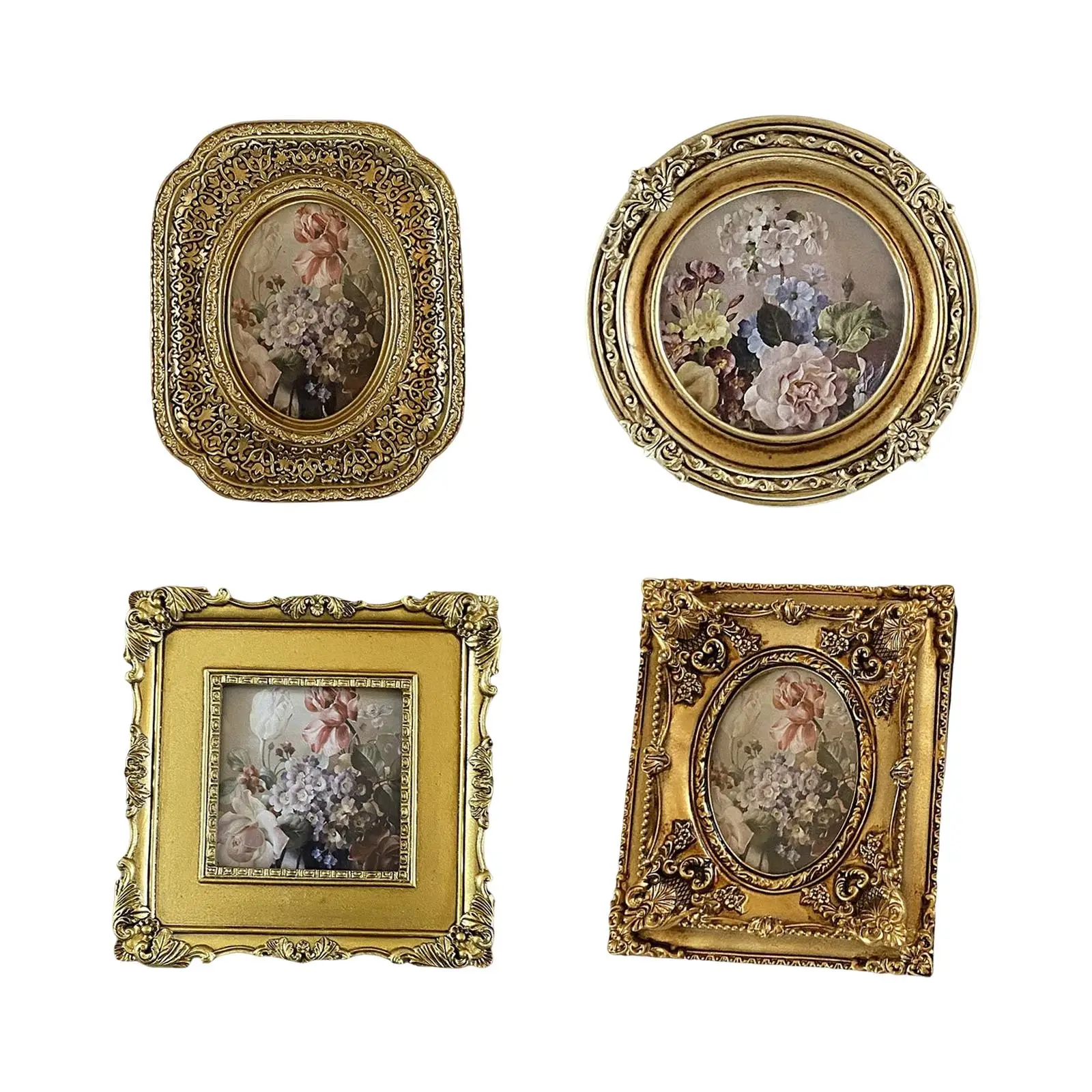 

Antique Style Photo Frame Ornament Embossed Frame Holiday Picture Frame