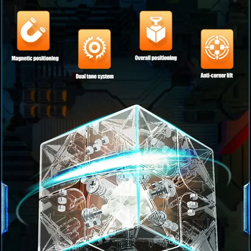 لعبة تعليمية للأطفال من MOYU-ECube ، مكعب سحري خاص كسر الرقم القياسي ، سرعة المنافسة ، RS2M V2 ، 2x2