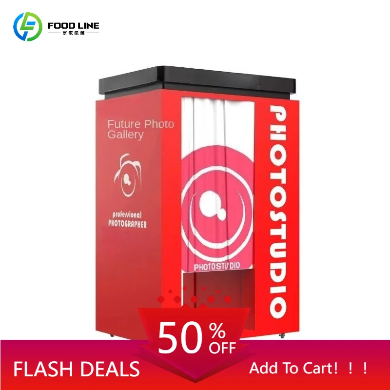 Commercial  Photo Booth Metal Japanese Beauty Camera Big Stickers Self-Service Coin Operated Games Customized