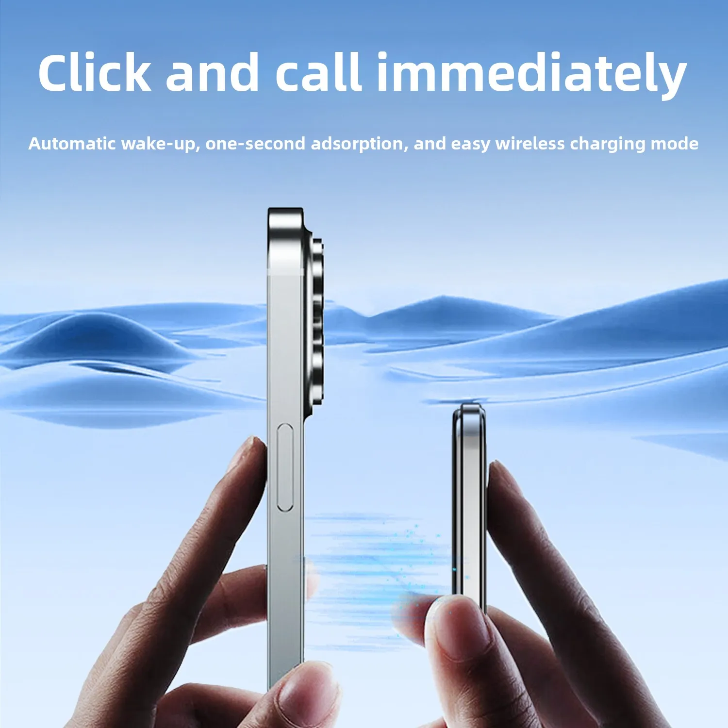 Free Shipping 3 in 1 Cross border Magnetic Wireless Power Bank Super thin Mobile Power for Charging  Earbuds and Smart Watches