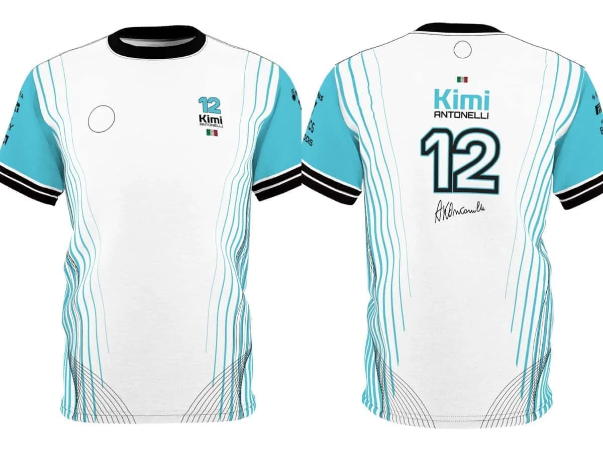 2026 New Kimi Antonelli 3D Printed racing car Training Jersey Men women Summer Breathable Quick Drying Short Sleeved top T-shirt