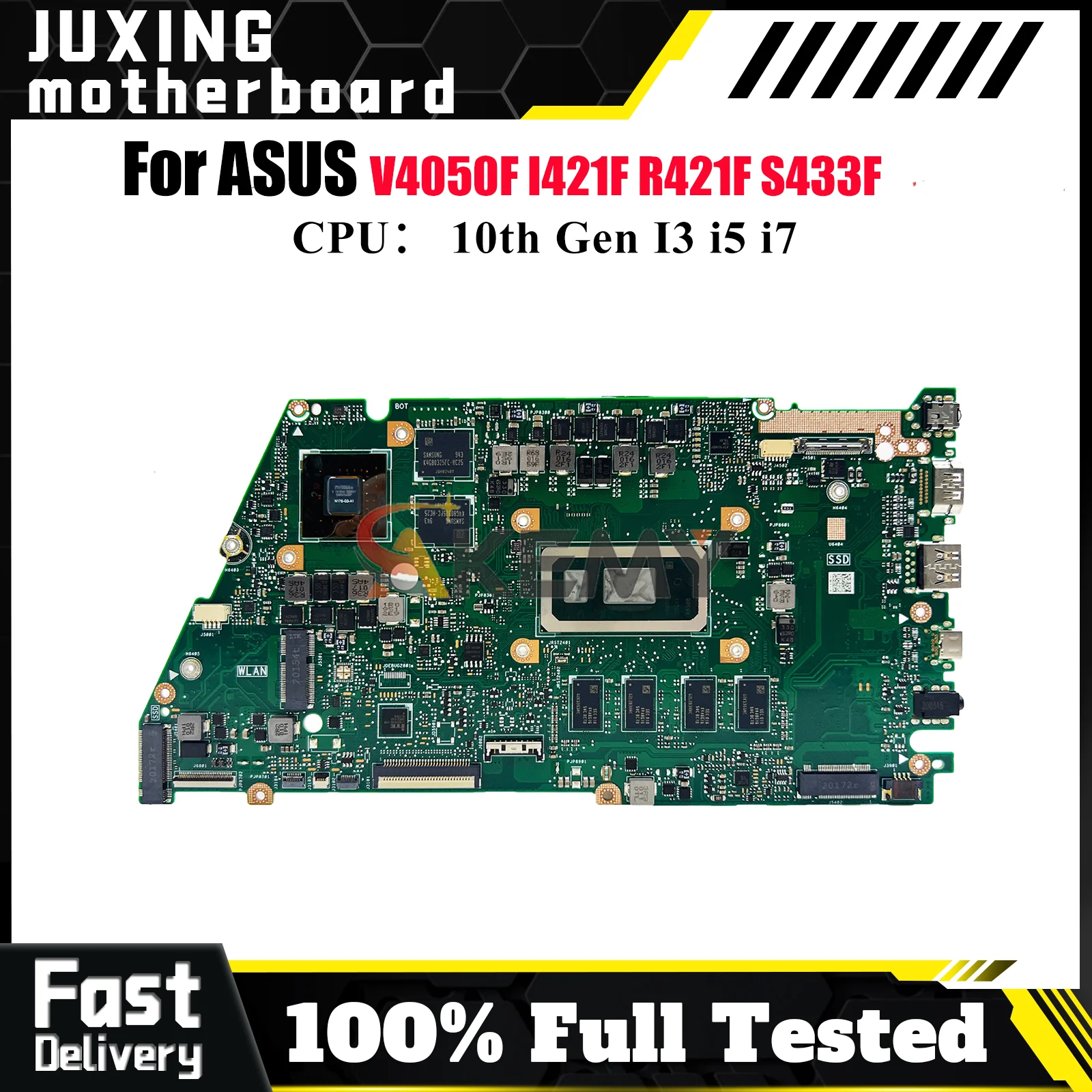 

X421FL Laptop Motherboard For ASUS X421FL S433F X421FPY V4050F I421F R421F X421FAY X421FQY X421F Mainboard W/ 10th Gen I3 i5 i7