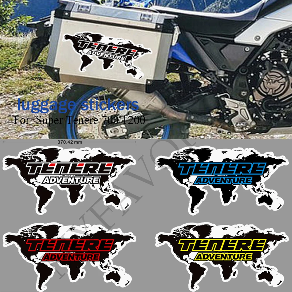 For Yamaha SUPER Tenere 700 1200 Motorcycle Top Box Luggage side  PVC  stickers decals protection 2019 2020 2021