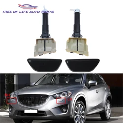 For Mazda CX-5 2012 2013 2014 2015 2016 2017 Front Bumper Head Light Lamp Washer Spray Nozzle Cleaning Pump Actuator+Cover Cap