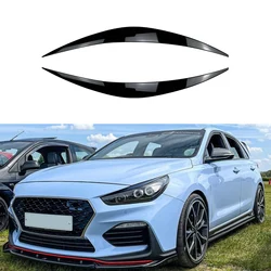 For Hyundai I30 I30N MK3 2017 2018 2019 Headlight Eyebrow Eyelid Trim Lamp Cover Sticker Car Accessories