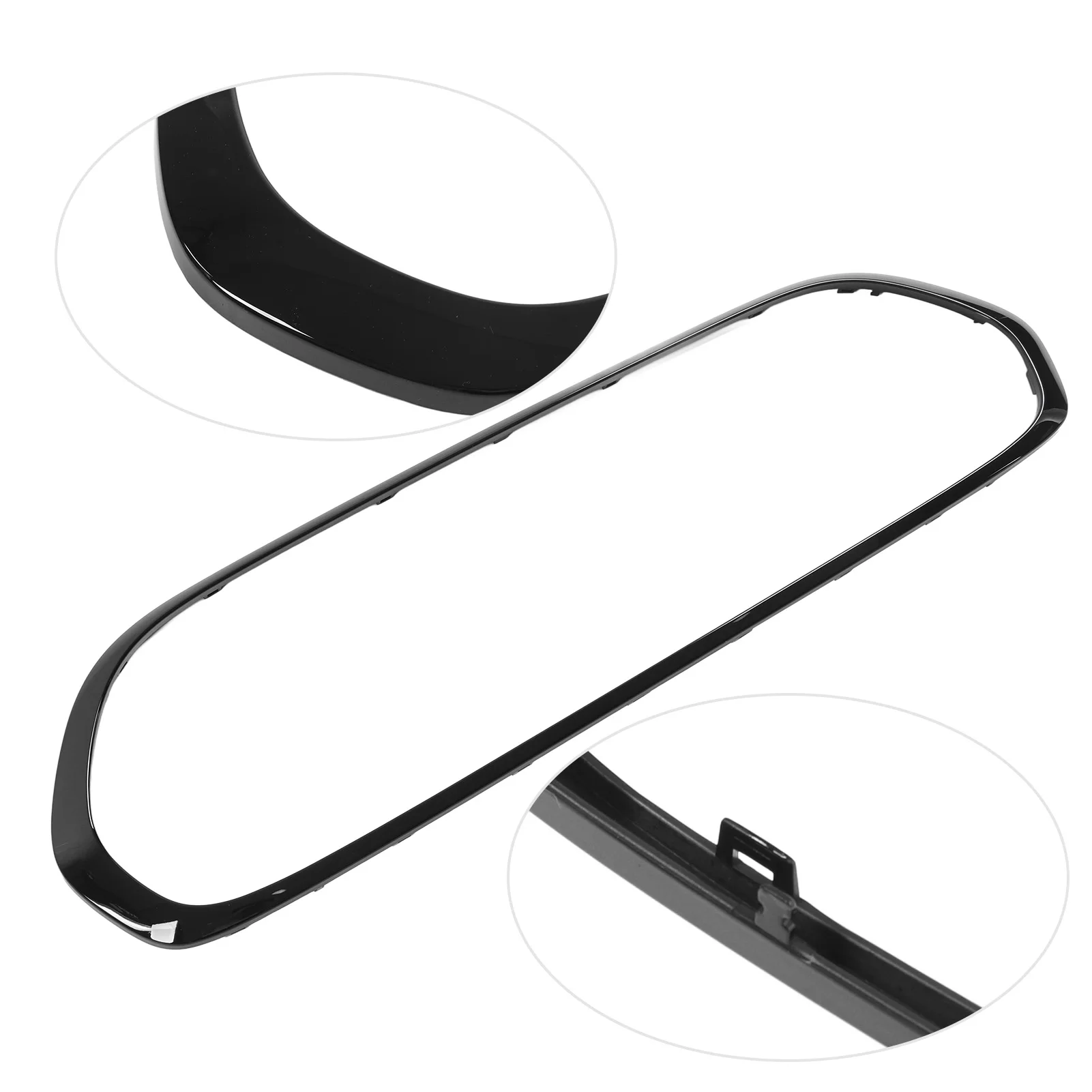 

51137449207 Grille Frame Trim Gloss Black Grille Surround Cover Trims Replacement for Mini F55 F56 F57 One Cooper S JCW 2014+