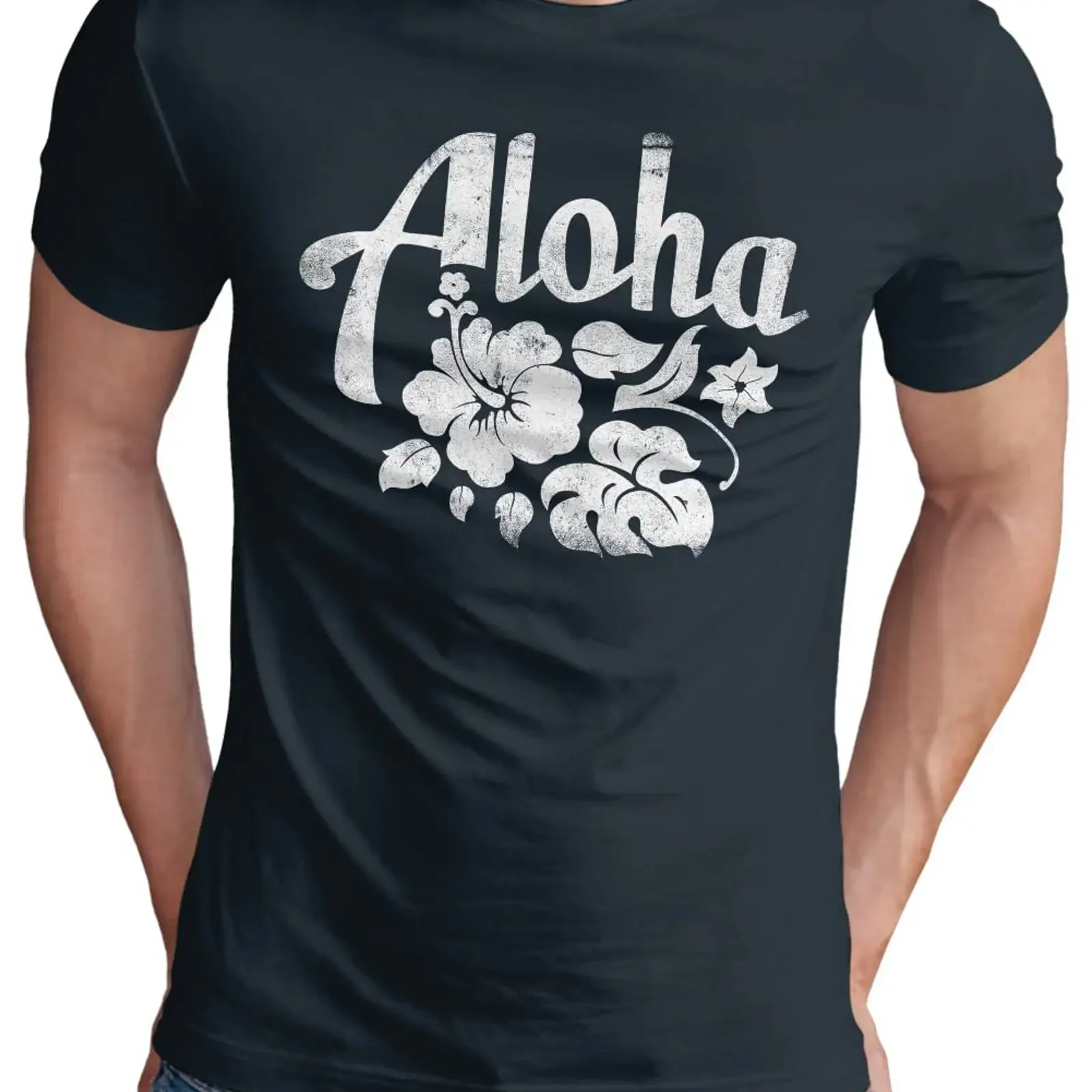 OM3 Hawaii Aloha Men's T Shirt Surfing Waikiki Paradise Hibiscus S 5XL vintage Washed Stretched homme designer clothes Unisex
